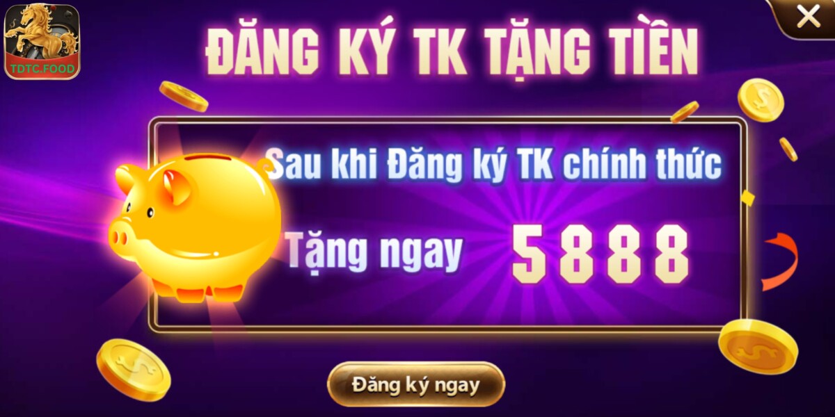 Tân thủ chỉ cần đăng ký là đã nhận được tiền thưởng